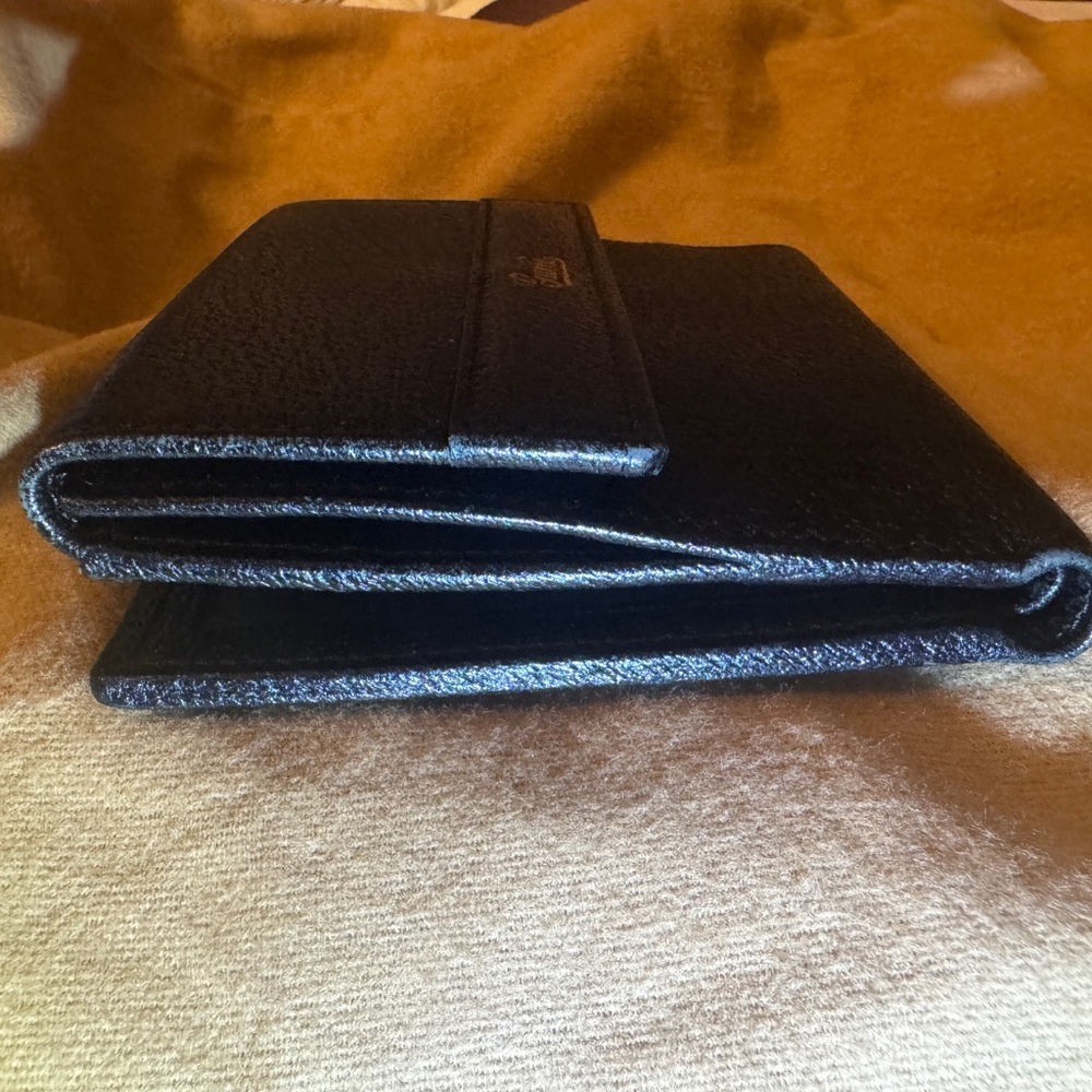 Gucci Trifold Vintage Wallet Change Purse Black - Picture 6 of 7